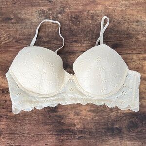 Laura Ashley Butter Yellow Lace Bralette 36C